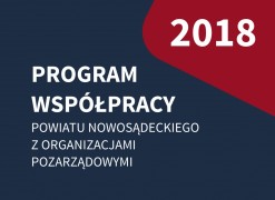 Obrazek: 2018 r. - Program Współpracy Powiatu Nowosądeckiego z&nbsp;Organizacjami Pozarządowymi