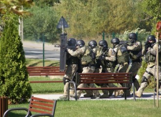 Obrazek: Urząd Gminy Łabowa – atak terrorystyczny odparty podczas  ćwiczeń 
