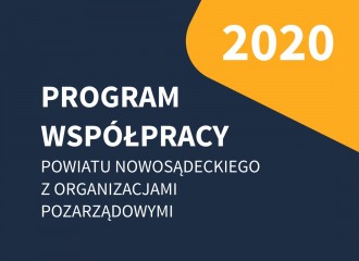 Obrazek: Konsultacje projektu „Programu Współpracy Powiatu Nowosądeckiego z Organizacjami Pozarządowymi na 2020 rok”
