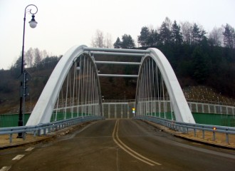 Obrazek: Most w Muszynie zbudowano z 3550 ton betonu